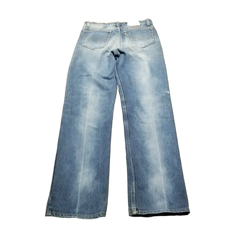 Levi's 718 Student Jeans Men's Size 30x32 Orange Tab Vintage 1986 USA (30x31.5)
